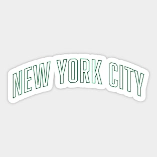 New York City Green Apple Outline Sticker